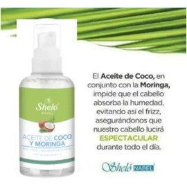 Pack 2 Pz Aceite Coco y Moringa Anti-Frizz S614-2