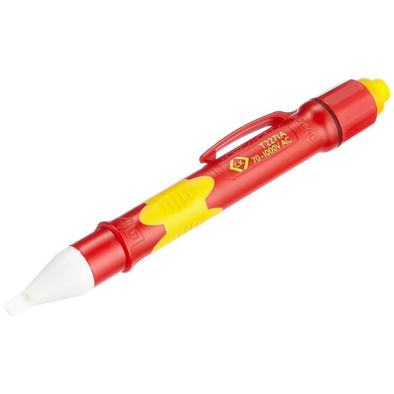 C.K T2271A Non-Contact Voltage Detector with Visual Indicator,Red