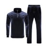LecGee 2 Piece Men's Long Sleeve Velvet Tracksuits Set Elastic