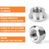 GASHER 2PCS Aluminum Weld On Bung 1/2" NPT Female Weldable