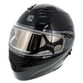 CKX Flex RSV Modular Snowmobile Helmet Double Shield Amber Visor Matte Black - X-Large