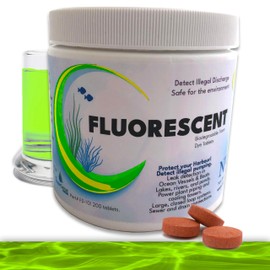 New Resources Group Water Leak Tracing Tablets Neon Bright Green Dyes Detect Illegal Discharge Boats, EPA Standard Sewer and Drain Commercial