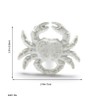 dophee 4PCS/Set Mediterranean White Iron Knobs, Sea Horse, Crab, Shell,