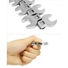 QWORK® 10-Piece Socket Spanner, Crowfoot Spanner 10-19 mm