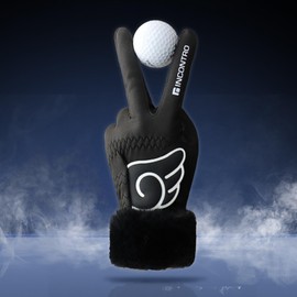 Golf Gloves, Winter, Both Hands, Gray, White, Men's, No. 22, No. 23, 24, 25, Women's, 18, 19, 20, 21, Men's, Women's, Brushed, Warm, Smartphone Operation, Anti-Slip, Golf, Tennis, Fishing, Walking,