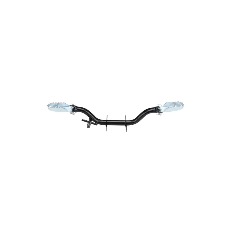 Footrest footrest carrier foldable cross black for Simson S50 S51