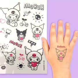 Sanrio 산리오 어린이 타투 스티커 6P 아동 판박이 꾸미기 [포차코_캐롯] Sanrio Children's Tattoo Stickers 6P Kids Temporary Tattoos [Pochacco_Carrot]