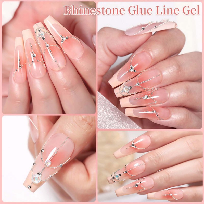 Rhinestone Nail Glue - 3D Craving Gel for Nail Art