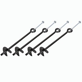 Global Industrial Earth Anchor Kit, 4 Anchors Per Kit