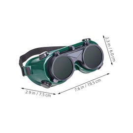 TEHAUX 4Pcs Welding Goggles Durable Eye Protection Glasses Flip Up Design for Comfortable Use Against Strong Light Radiation Safety Gear for Welders