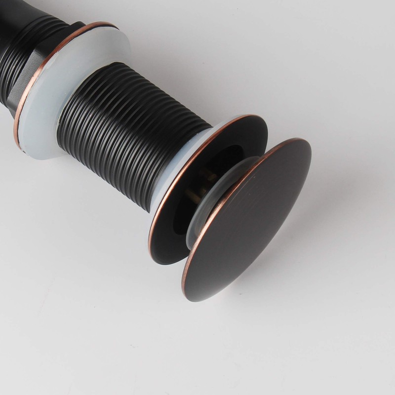 Oil Rubbed Bronze Detachable Basket Pop Up Sink Drain, Vanity