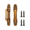 ZLXHDL 2pcs/Set Antique Brass Door Handles, Quality Zinc Alloy, Kitchen