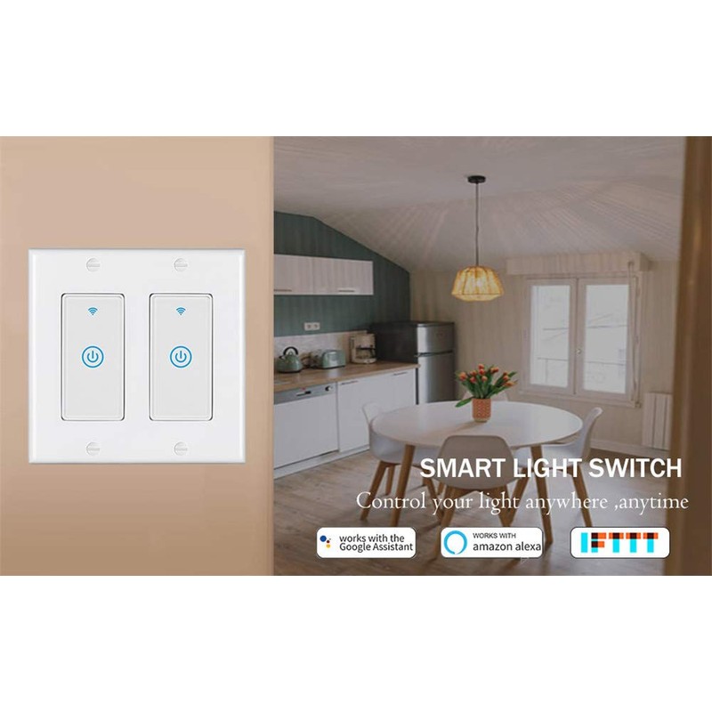 Zigbee Paddle Touch Smart Switch, Compatible with Alexa, Google Home,
