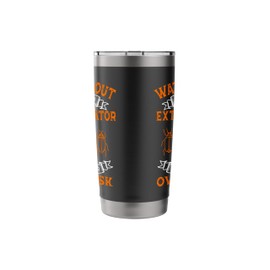 Exterminator Pest Control Eradicator Exhausted Terminator Stainless Steel Insulated Tumbler