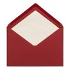 NEUSER PAPIER 15x envelopes C5 - dark red - lined