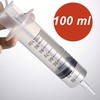2 Pack Large Syringes (100 ML), Plastic Garden Industrial Syringes