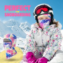 Unicorn Kids Balaclava Windproof Ski Face Warmer Neck Warmer for Boys Girls (Unicorn-thicken)