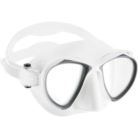 Cressi Metis 2-Lens Masks, White/Titanium, Clear/Anti-Fog Lens