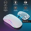 Wireless Mouse, Honeycomb Shell Mouse with 2 Side Buttons, High-Precision