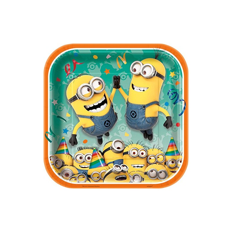 Despicable Me 2 Plates [9 inches - 8 Per Pack]