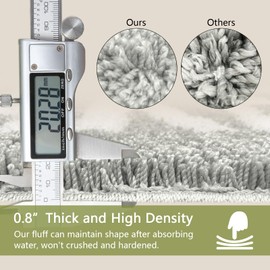 Homantic Get Naked Bathroom Rugs - Funny Bath Mats for Bathroom Non Slip Cute Carpet for Bathroom Floor Decor Water Absorbent Bath Rugs for Sink Bathtub and Shower Gray 16" x 24"