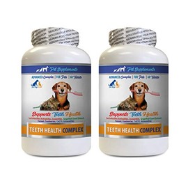 PET SUPPLEMENTS cat Gum Protection - Pets Teeth Health Complex - for Dogs and Cats - Support Oral Care - Vitamin c for Cats - 2 Bottles (120 Tablets)