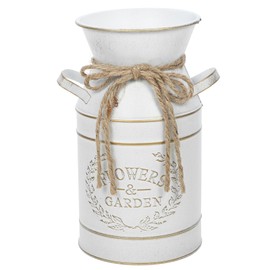 Kichvoe Farmhouse Flower Jug Rustic Pitcher Vase for Artificial Fresh Flowers for Home Office Balcony Decor Elegant Tabletop Centerpiece