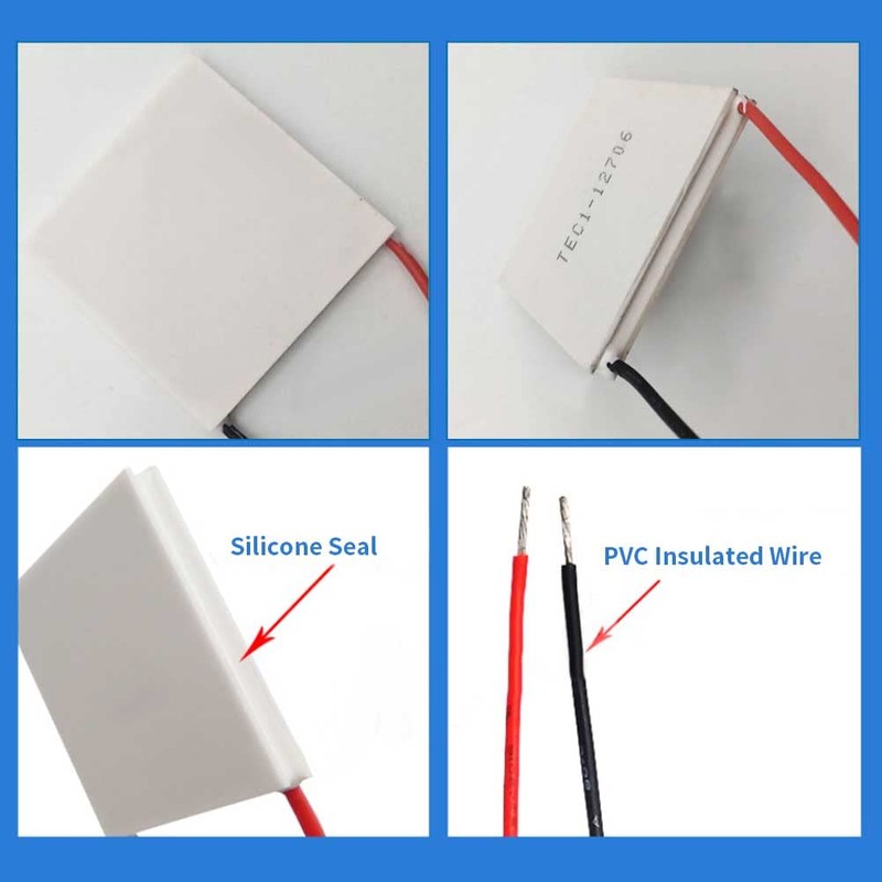 ASHATA TEC1-12710 Thermoelectric Cooler Peltier Cooling Plate Module, DC 12