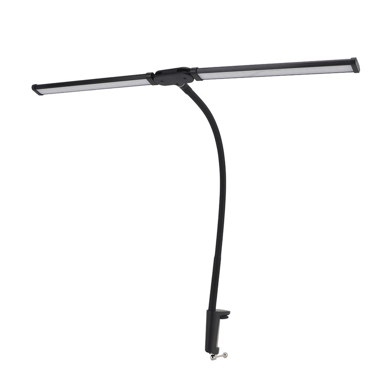 Double Head LED Desk Lamp 3 Colors Stepless Dimmable Flexible