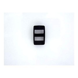NIFCO AJ12 Plastic Adjuster, Black, 0.5 inch (12 mm) Width, For Belt Length Adjustment, Etc, Black