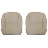 NLQR Driver and Passenger Bottom Replacement Seat Covers Microfiber Leather