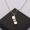 CHOORO Snowboarder - Collar con Colgante de Snowboard en 3D,