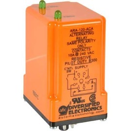 ATC ARA-120-ACA Plug-in Duplexor Alternating Relay, 120 VAC or VAC/DC, DPDT (Cross Wired)