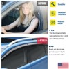 Tape On Side Window Visors Vent Deflectors Rain Guards for