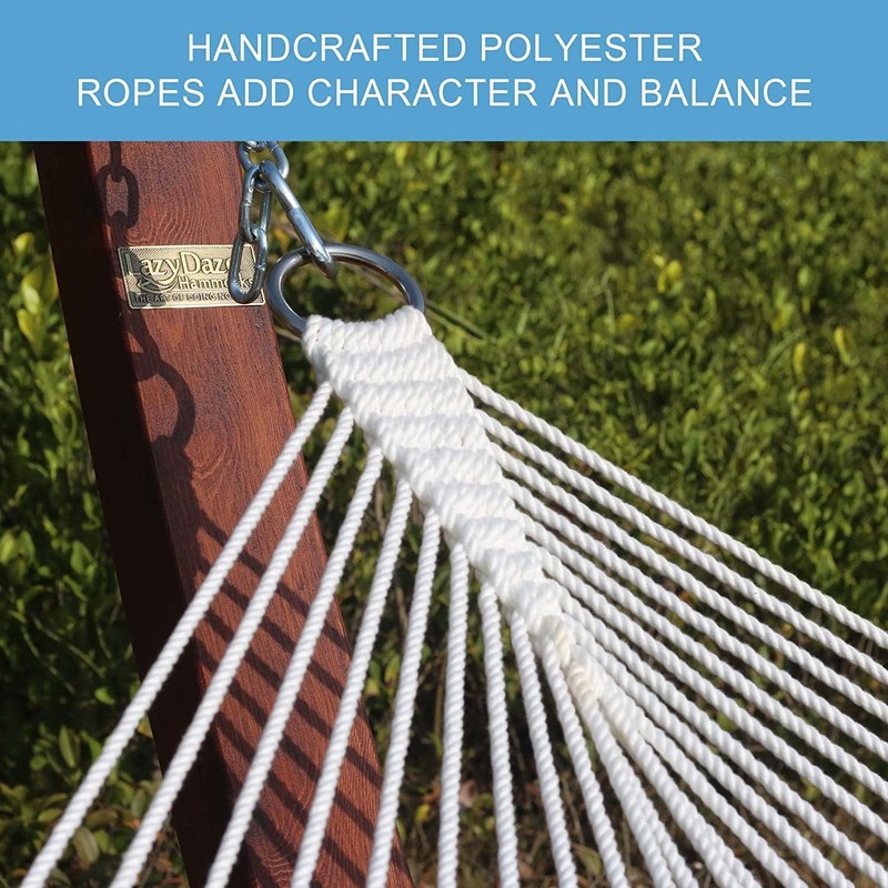 Lazy Daze Hammocks 12FT Quilted Fabric Double Hammock with Spreader
