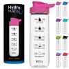 NatureWorks HydroMATE 32 oz Water Bottle with Time Markers Motivational