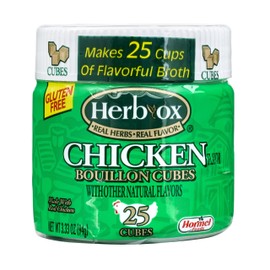 HERB-OX Chicken Bouillon Cubes, 25 Count (Pack of 12)