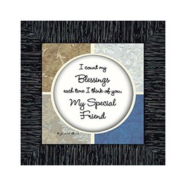 Crossroads Home Décor My Special Friend, Friend Picture Frame, Gift for Friends, 6x6 75548CH