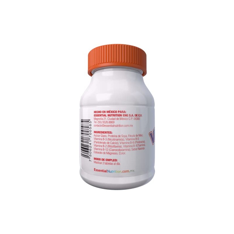 Essential Nutrition, Vitamina Kids (Complejo B) 60 Tabletas masticables de
