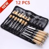 Unbranded 12 Pcs Wood Carving Hand Chisel Tool Set Professional