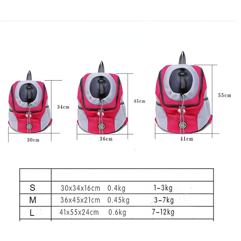 Linghe Foldable Dog Backpack Travel Bag Pet Cat Carrier Bag