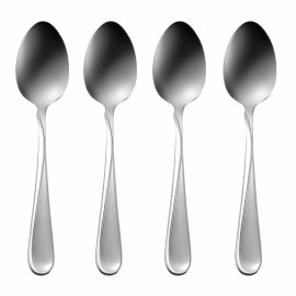 Oneida Satin Flight Set of 4 Teaspoons - Frosted Handle