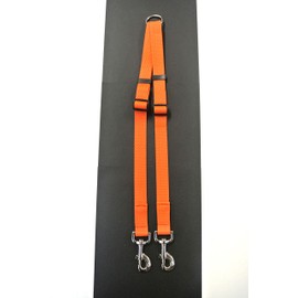 20mm Deluxe Coupler/Splitter Dog Lead Adjustable In (20mm, Orange)