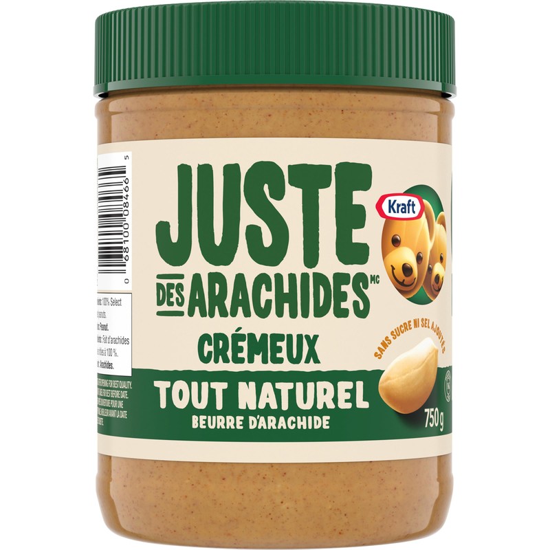 Kraft All Natural Smooth Peanut Butter 750g from Canada