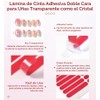Caja organizadora de uñas transparente y 30 unidades de cinta