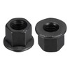 sourcing map M12 Flange Hex Nuts, 2pcs Grade 10.9 Carbon