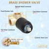 HXYHS 8 Inch Rainfall Shower Head and Handheld Spray Combo