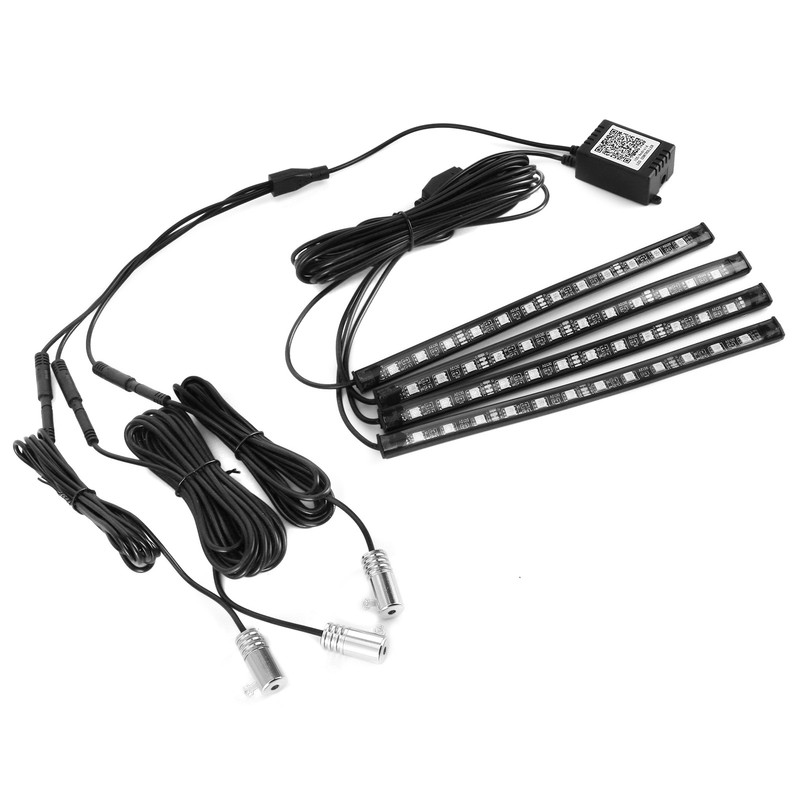 LED Ambient Lamp Atmosphere Wireless IP65 Waterproof Automotive Interior Decor