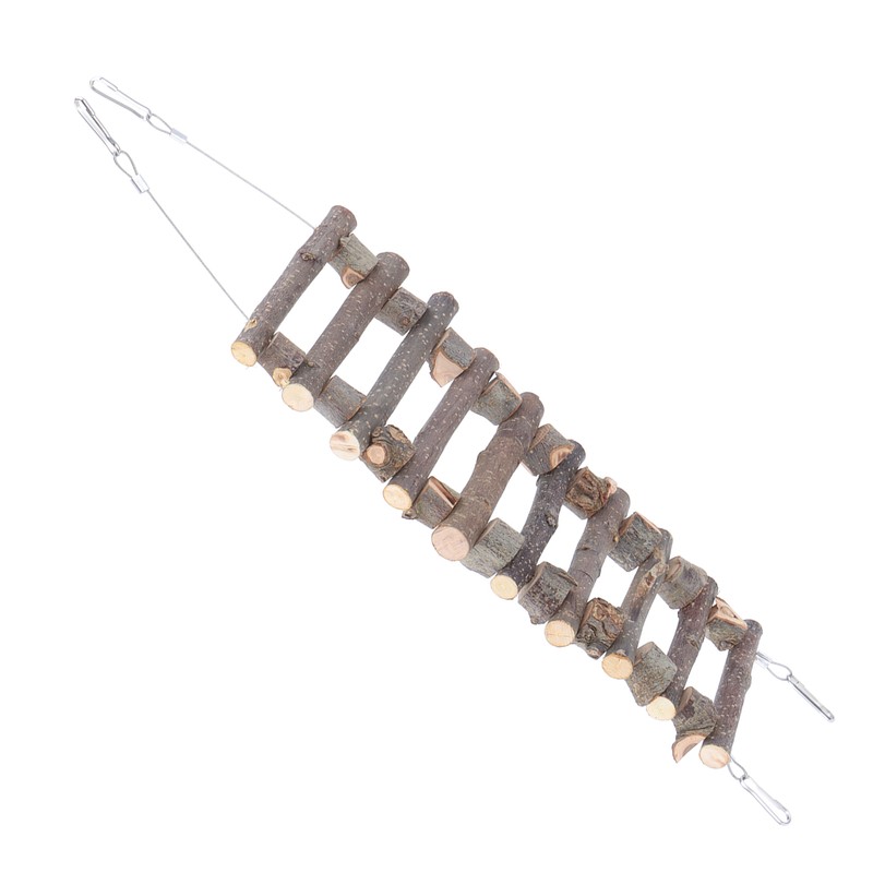 Wooden Pet Ladder Soft Animal Bendable Bridge Toy for Hamster