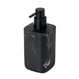 Vigar Zense Black Marble Hand Soap Dispenser, Refillable Pump Bottle Dispenser for Kitchen, Bathroom Soap Dispenser, 11.8 oz, Fine Polyresin Stone